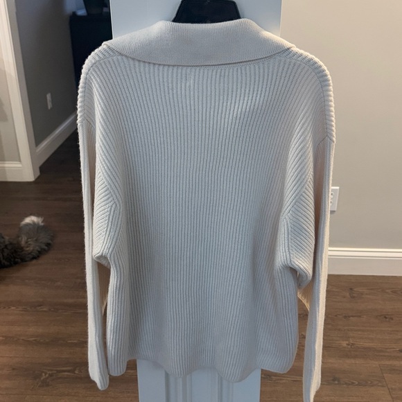 Zara men's wool blend V-neck sweater NWT Large - Picture 6 of 8